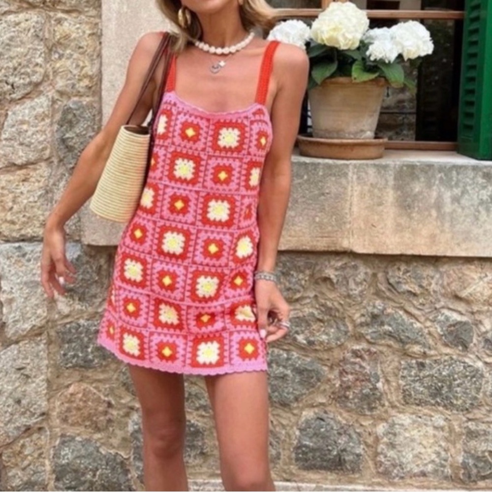 Zara crochet dress